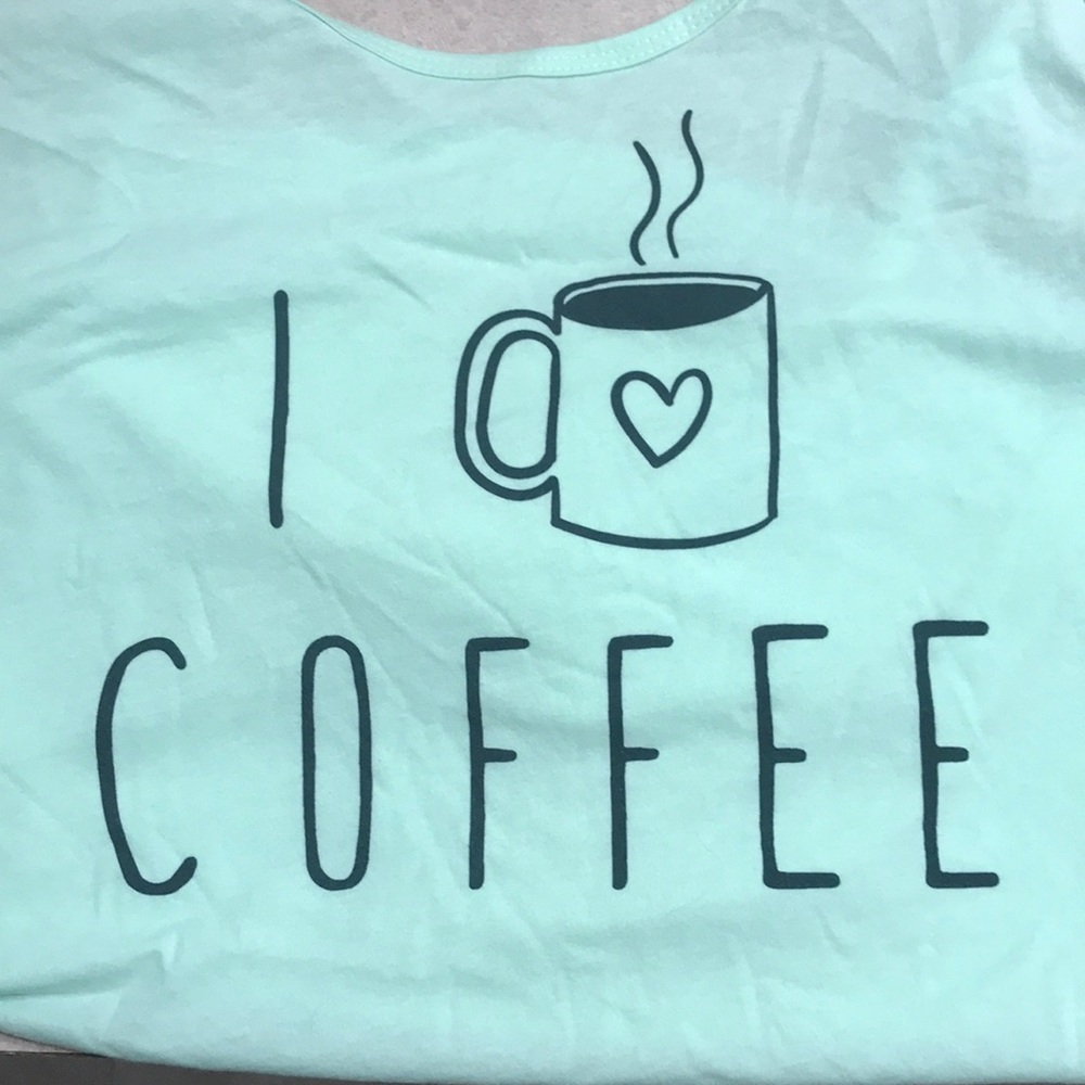 I love coffee Racer back tank